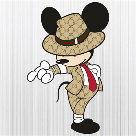 mickey mouse wearing gucci.